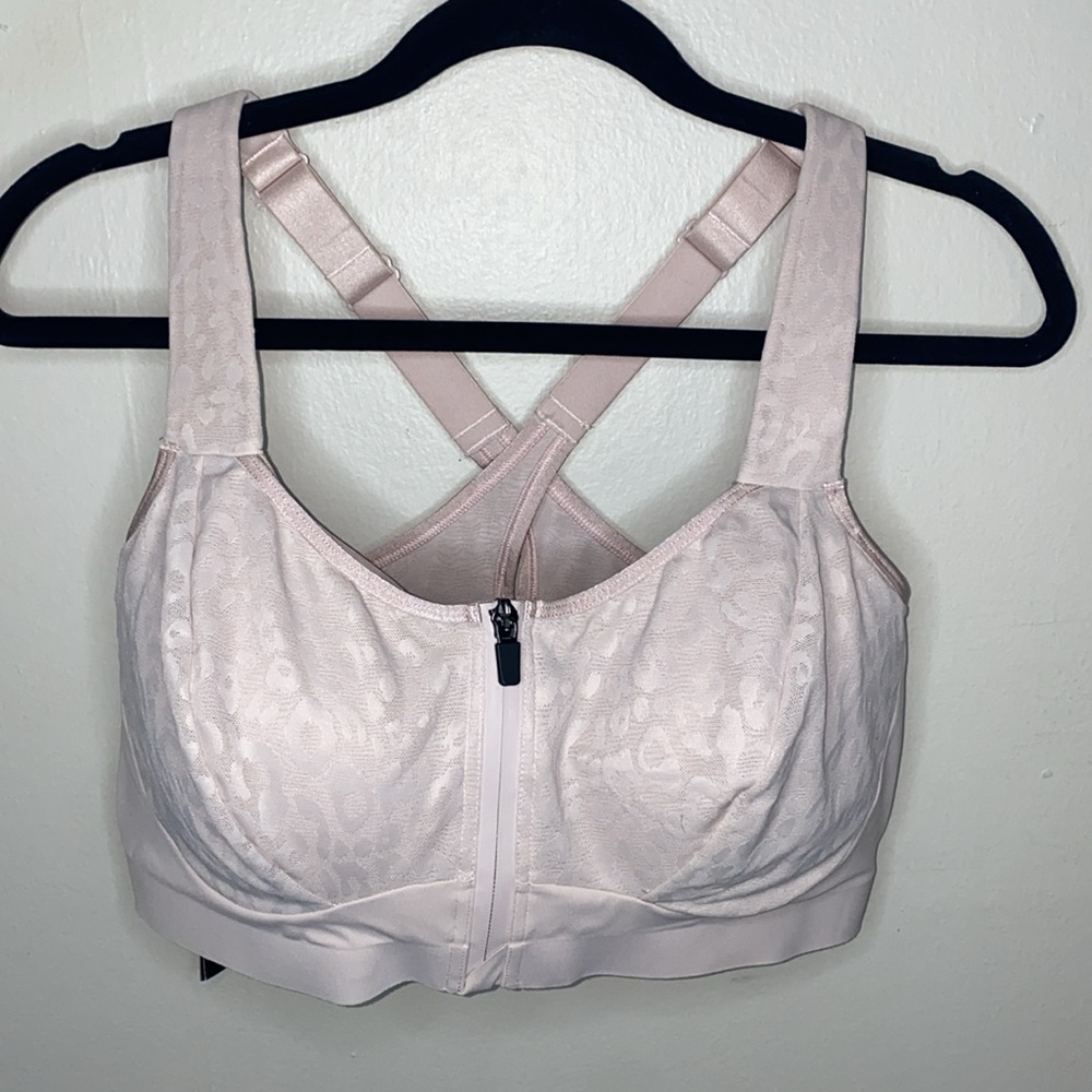 🎱Victoria’s Secret Knockout Front-Close Sports Bra Pink Leopard Women’s! - Picture 3 of 8